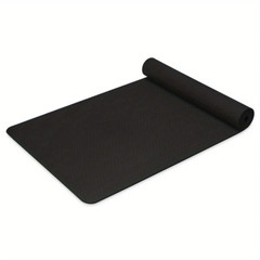 Yoga Fitness Mat Is Black for Yoga Lightweight and Durable, Easy to Transport
