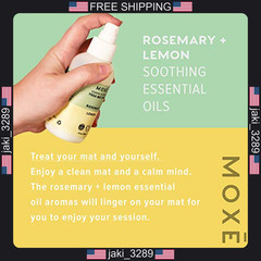 Moxe yoga mat cleaner 4oz rosemary lemon essential oils eco-friendly safe