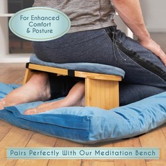 Tibetan Style Yoga Pillow – Large Velvet Cushion