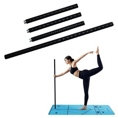 The Huang Yunming yoga stick is made of sturdy steel that is 5 feet high and …