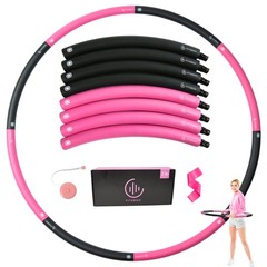 Weighted Fitness Hoop for Adults Beginners, 2lb Hula Hoop for Fun Exercise, 8…