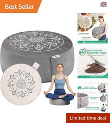 Meditation Cushion Velvet Cover Large Floor Seat Support for Yoga and Relaxation