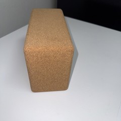 Manduka Cork Yoga Block Natural Cork Brown Support Prop Exercise Stretch