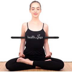 HealthAndYoga™ StretchNHeal Wooden Pranayama Stick for Posture & Breathing