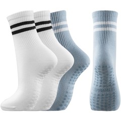 Non Slip Pilates Yoga Socks with Grips for Women, Ballet Dance Non Skid Stick…