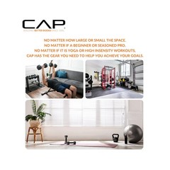 CAP Barbell 1-Inch High Density Exercise Yoga Mat with Strap | Multiple Colors