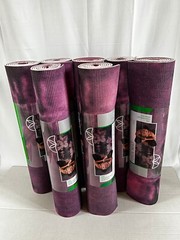 Gaiam Premium Tie Dye Yoga Mat – Purple – 68″L x 24″W x 6MM – BRAND NEW