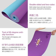 Thick Gym Exercise Mat Yoga Mat Pilates Workout Pad Non Slip Home Class Fitness