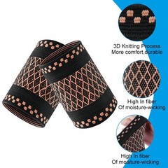 AOOWU Wrist Brace, 2 Pack Elastic Wrist Support with Strap, Unisex, Right or …