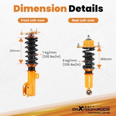 Coilovers for Toyota Corolla E140 XRS 2009-2010, for Corolla E140/E160 LE