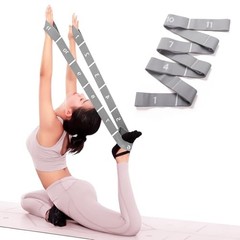 11 Loops Stretch band – Yoga, Pilates, Ballet, and Physical 11 Grids-Grey