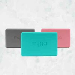 Myga Yoga Block – Sturdy Foam – Balance & Comfort – Lightweight & Travel-Friend