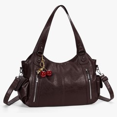 Slouchy Hobo Shoulder Bag for Women Soft Leather Purse and Handbags Punk Styl…