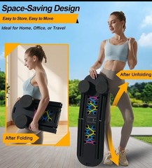Pilates Board, Pilates Reformer Set, Portable and Foldable Machine Multifunction