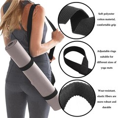 2 Pack Black Yoga Mat Carry Straps Adjustable Durable Sling Fit …