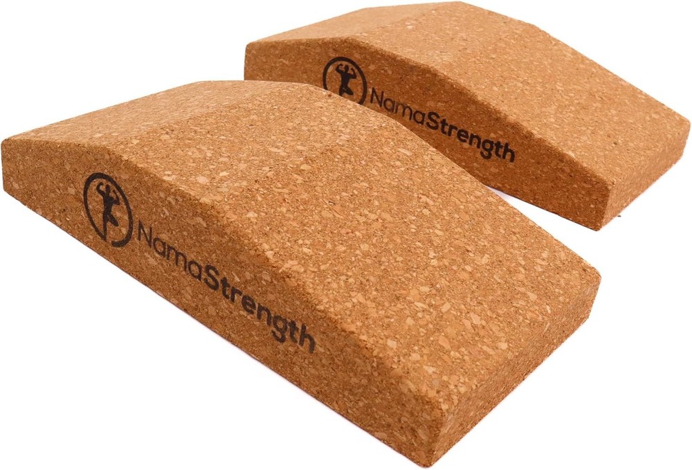 Cork Yoga Wedge Block – Non-Slip Wrist Support, Set of 2