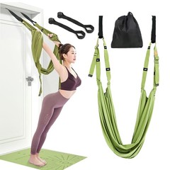 Yoga Stretching Strap,Stretching Equipment with Door Anchor,Back Stretcher fo…