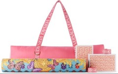 Versace Pink & Blue Butterflies 6-piece Yoga Set New, Never used
