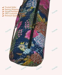 Indian Unisex Cross Body Kantha Yoga Bag Running Fancy Bohemian Exercise Cotton