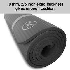 Extra Thick 72″x24″ Yoga Workout Mat | All-Purpose Exercise Mat with Strap | 10m