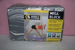 Series 8 Fitness Foam Yoga Block New Factory Sealed 9″ x 6″ x 3″ Sturdy Support
