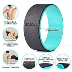 Yoga Wheel AOAOGYM Back Wheel for Back Pain, Stretches and Core Strengthening
