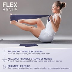Pilates Ring Set, 15-Inch Circle with 1x Core , 3X Resistant Loop and 2X Flex…