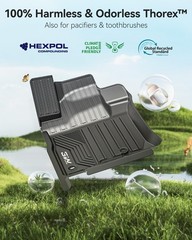 3W Floor Mats for Lexus GX460 2014-2023 (only for 7 seat), TPE All Weather Cu…