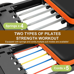 Pilates Reformer, Foldable Pilates Machine for Home Use and Gym Workout, Suitabl