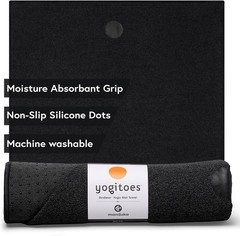 Yogitoes Manduka Yoga Towel for Mat Nonslip and Quick Dry for Hot Yoga with Rubb