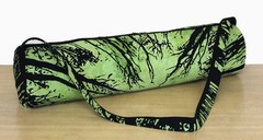 Indian Green Forest Yoga Mat Carrier Bag Mandala Large Bag With Shoulder Strap