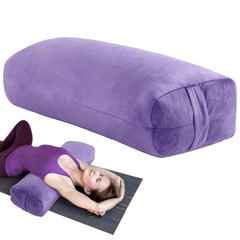 Yoga Bolster Pillow, Rectangular Bolster for Restorative Yoga & Meditation, P…