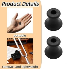 Set of 4 Non-Slip Rubber Tuning Fork Holders & Bases—4 Pcs—Speaker Sound