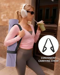 Large Yoga Mat 75.5×47.6×0.4 Extra Wide Thick TPE