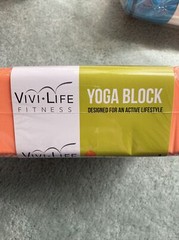 VIVI LIFE YOGA BLOCK ORANGE 9w X 6h X 3D Brand New!