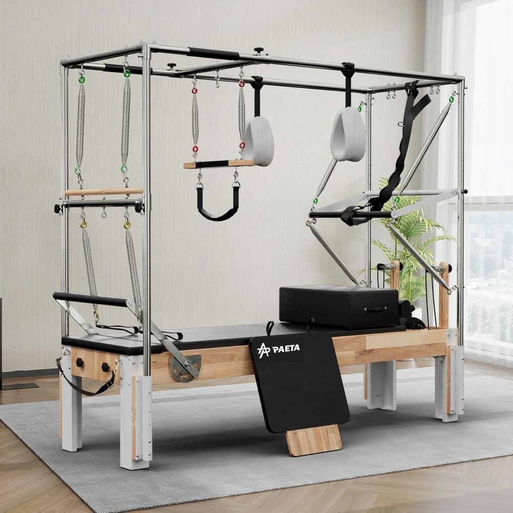 Pilates Reformer Wooden Reformer Pilates Machine Cadillac Trapeze Table Sitting