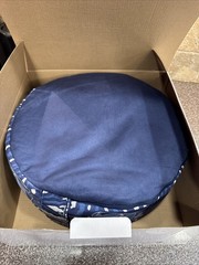 Zaveur Royal Court Zafu Meditation Cushion 18” Round Yoga Pillow – Blue *New*