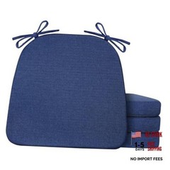 Chair Cushions for Dining Chairs Set of 4, Non Slip Kitchen 4 Pack Navy Blue