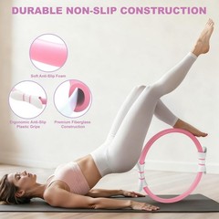 Pilates Kit,Home Pilates Ring Kit for Women,Pilates Equipment 14″ Pilates Rin…