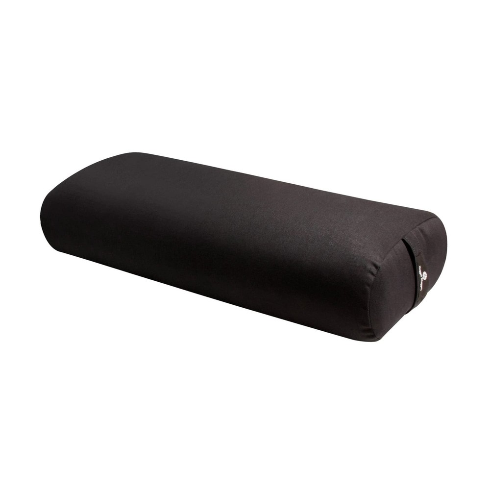 Hugger Mugger Standard Yoga Bolster – Firm, Supportive, Handmade, Durable Black