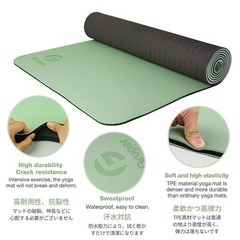 Yoga Mat Non Slip, Eco Friendly Fitness Exercise Mat with Carrying Strap,Pro …
