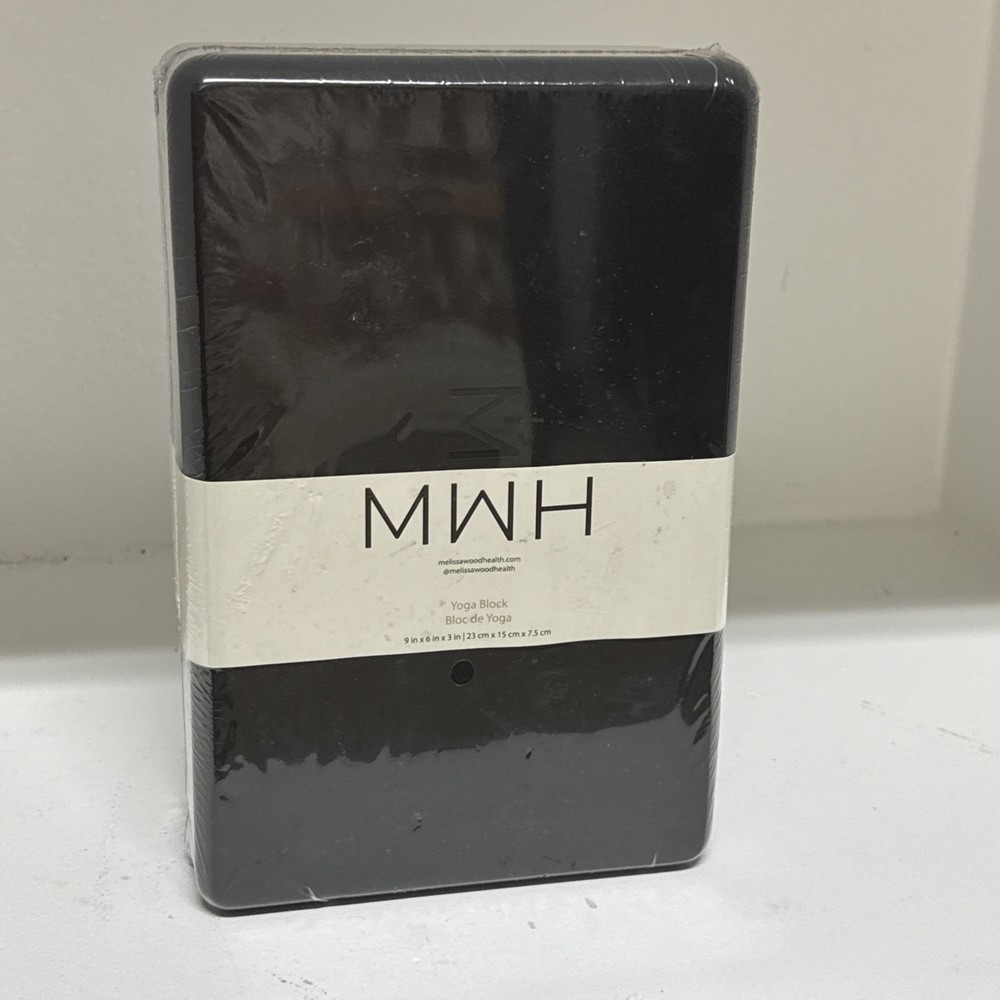 NEW!! MWH Yoga Block – Black 9 x 6 x 3 SEALED PACKAGE Free Shipping