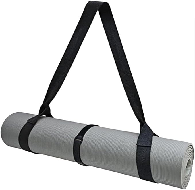 Yoga Mat Strap Carrier Adjustable Non Slip Holder Travel Gym Black
