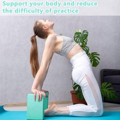 10 Pcs Yoga Blocks Bulk EVA Foam Blocks High Density Foam Brick Yoga Accessor…