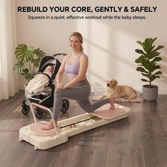 Foldable Home Pilates Reformer w/ Bands: Full Body Strength & Core Sculpting