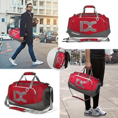 Sports Gym Bag，INOXTO Travel Duffel Bag with Dry Wet Pocket And Shoe Comp