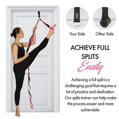 10-Loop Yoga Strap with Door Anchor – Stretch Strap for Flexibility, Deep Str…