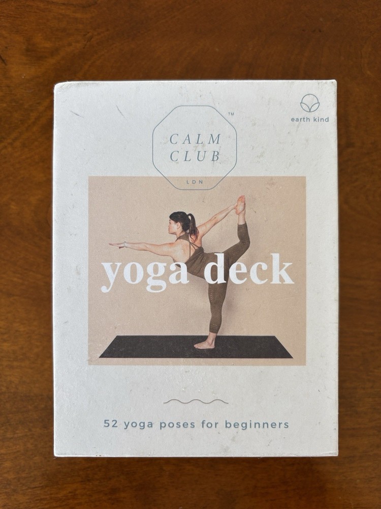 Calm Club Yoga Deck 52 Yoga Poses Cards For Beginners Hatha Yogi Learn Luckies