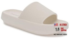 Pillow Slippers for Women and Men Non Slip Quick 7.5-8.5 Women/6-7 Men Beige