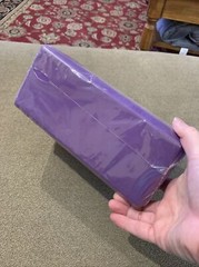 Gaiam Foam Yoga Exercise Block Solid Purple 9″ X 6″ X 4″ (CT)